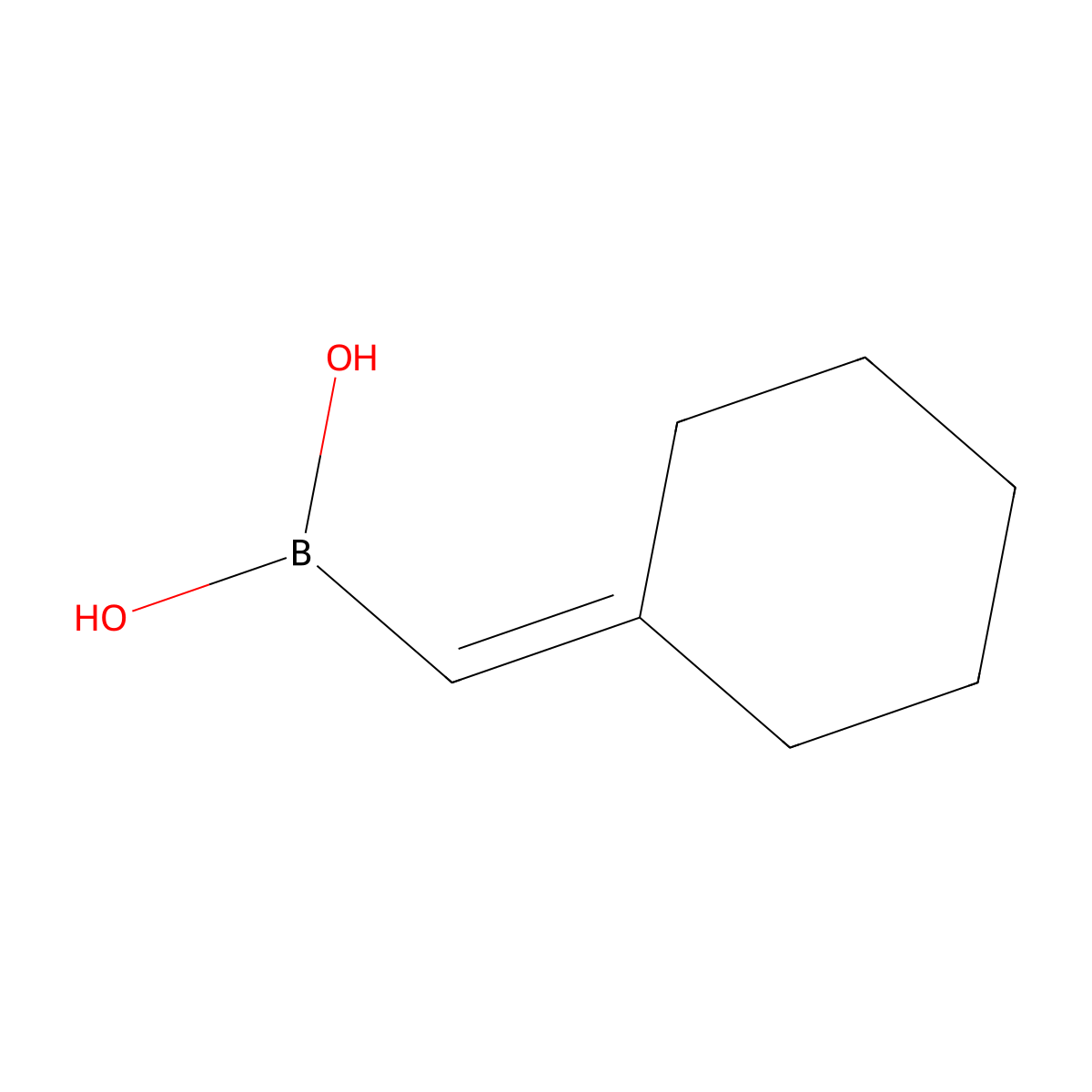 (Cyclohexylidenemethyl)boronic acid molecular structure, CAS 57404-78-1