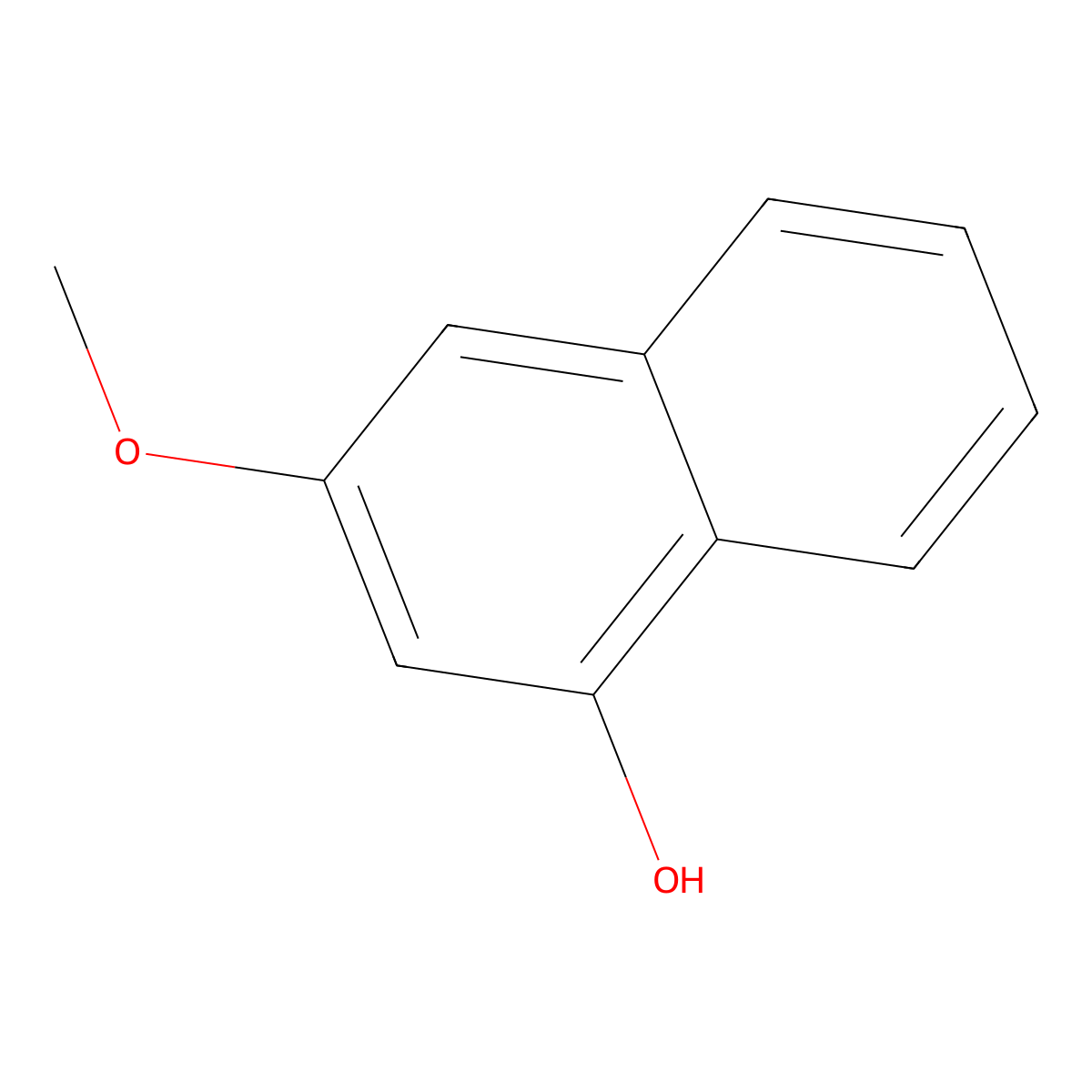 3-Methoxynaphthalen-1-ol molecular structure, CAS 57404-85-0