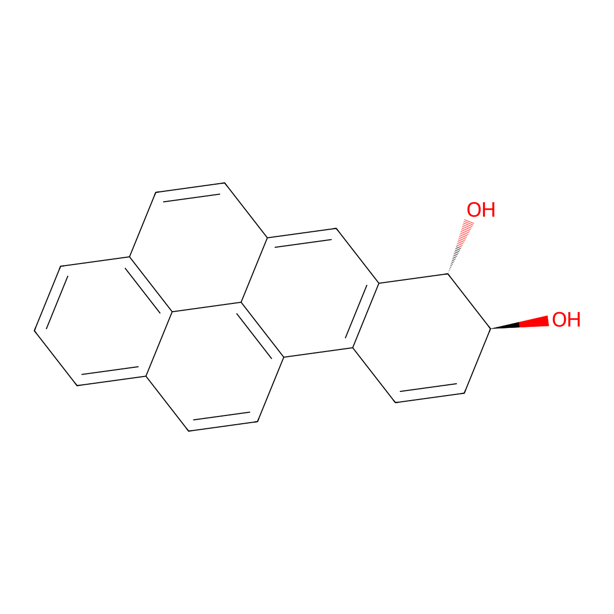 (E)-7,8-Dihydrobenzo(a)pyrene-7,8-diol molecular structure, CAS 57404-88-3