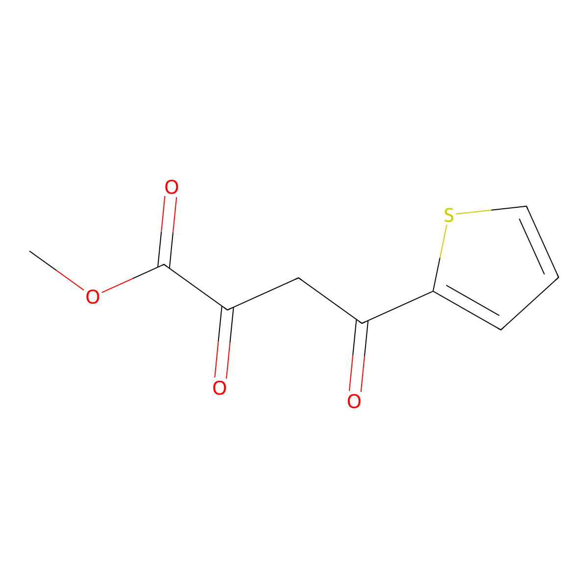 Methyl 2,4-dioxo-4-(2-thienyl)butanoate molecular structure, CAS 57409-51-5