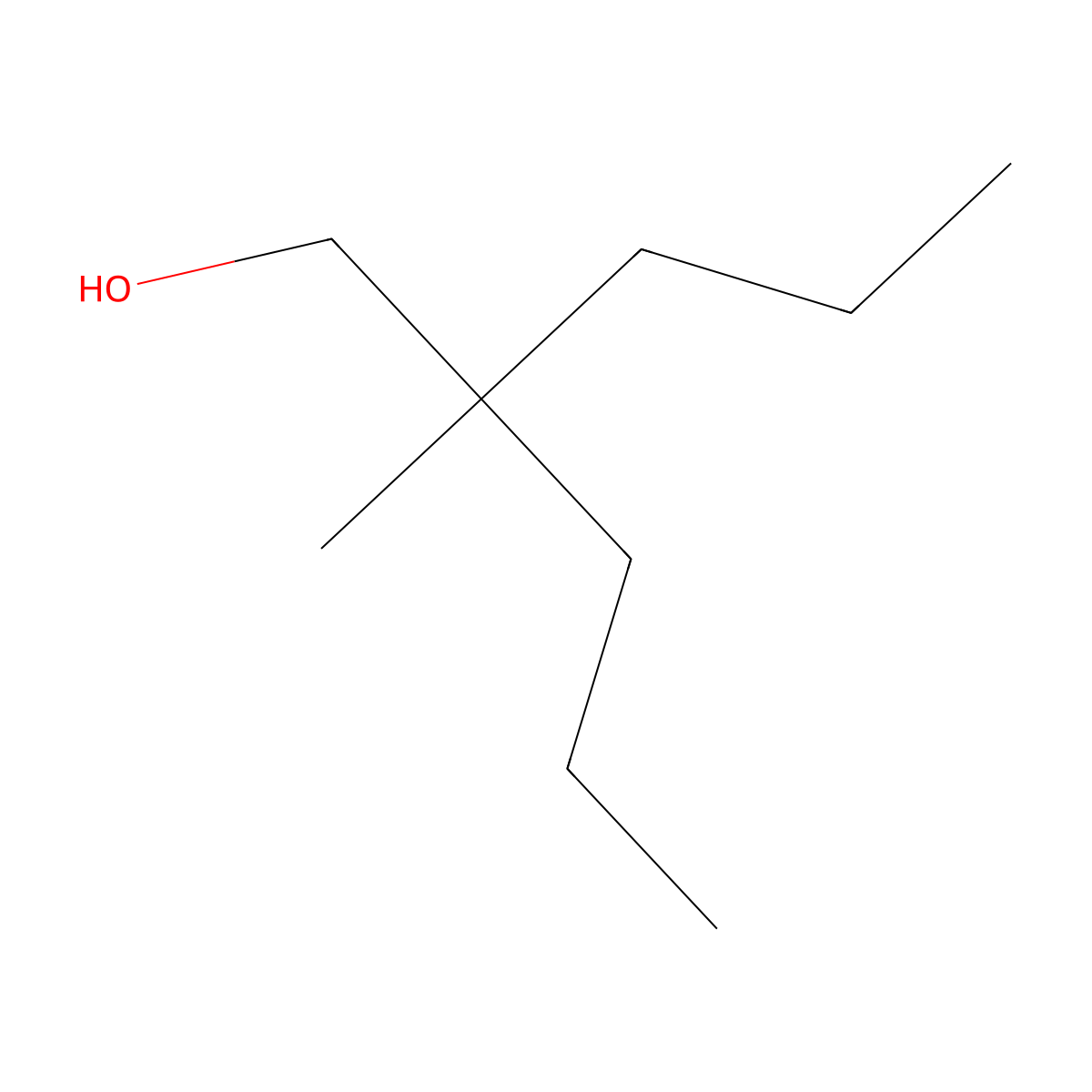 2-Methyl-2-propyl-1-pentanol molecular structure, CAS 57409-52-6