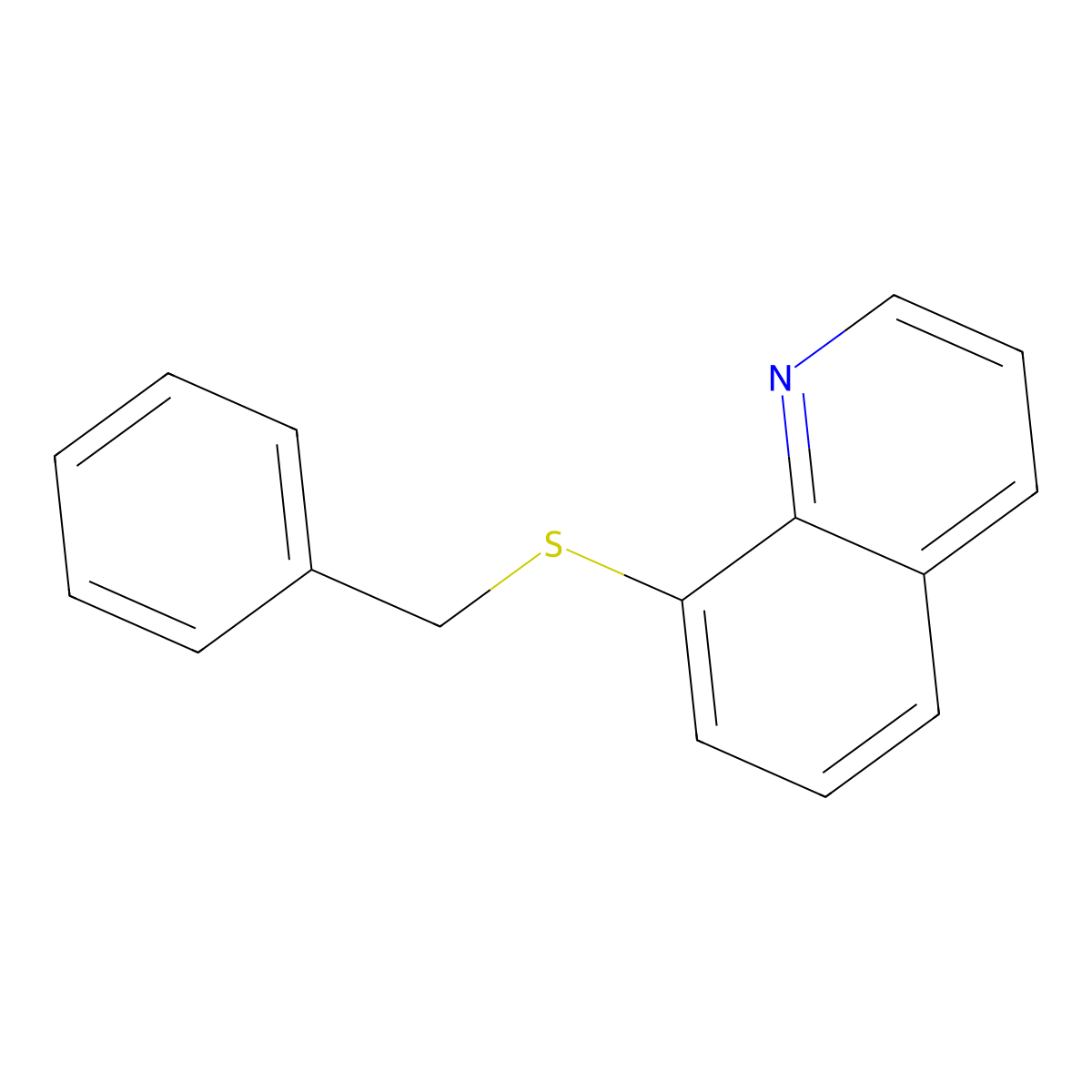 8-(Benzylsulfanyl)quinoline molecular structure, CAS 57414-22-9