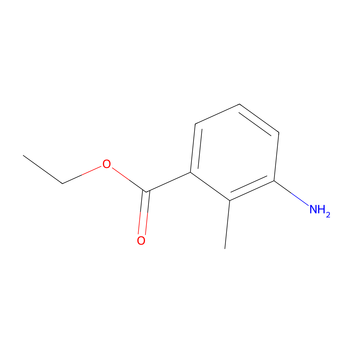 Ethyl 3-Amino-2-methylbenzoate molecular structure, CAS 57414-85-4