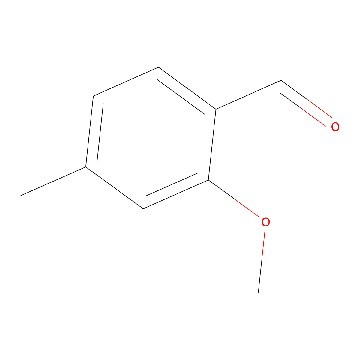 2-Methoxy-4-methylbenzaldehyde molecular structure, CAS 57415-35-7