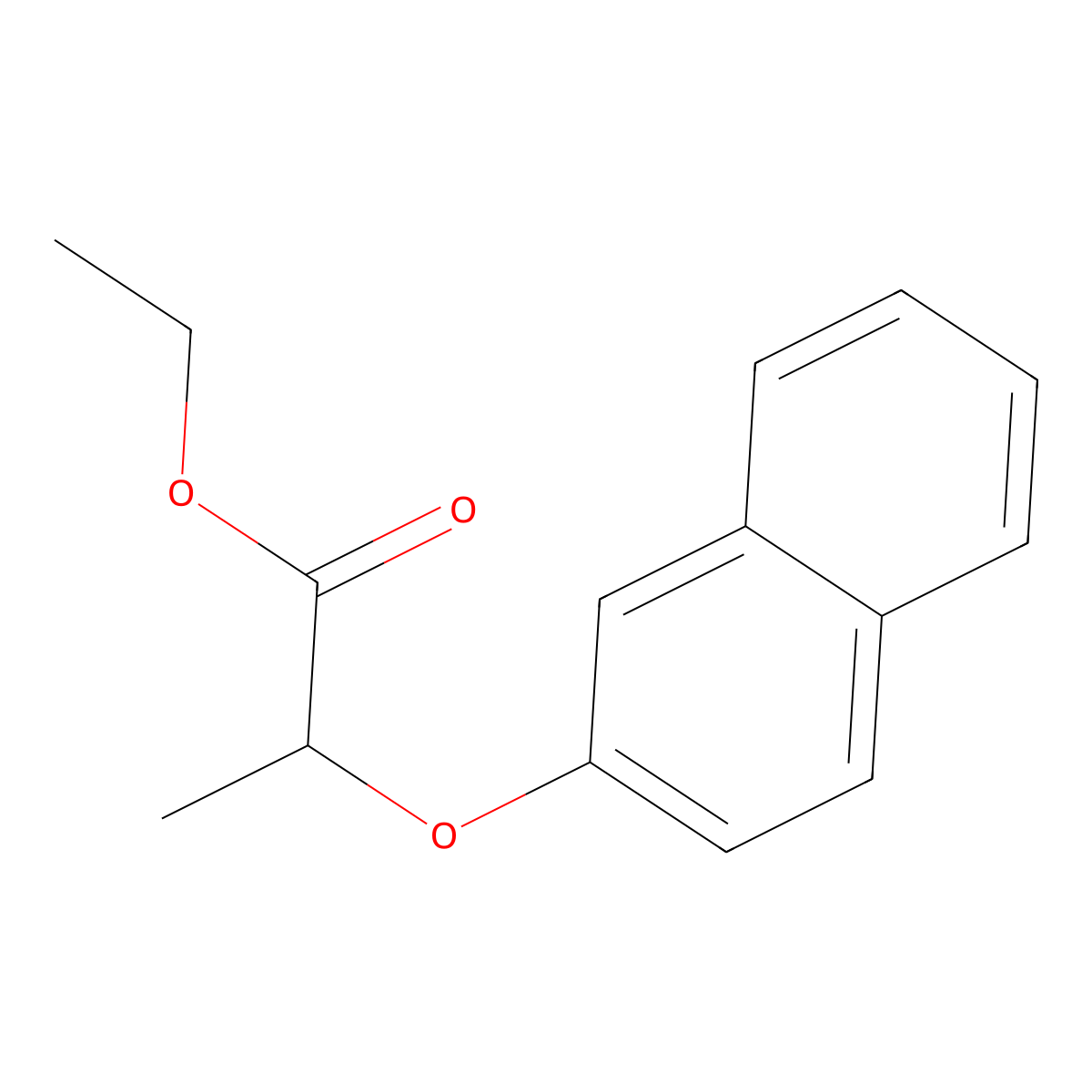 Ethyl 2-(2-naphthyloxy)propanoate molecular structure, CAS 57416-30-5
