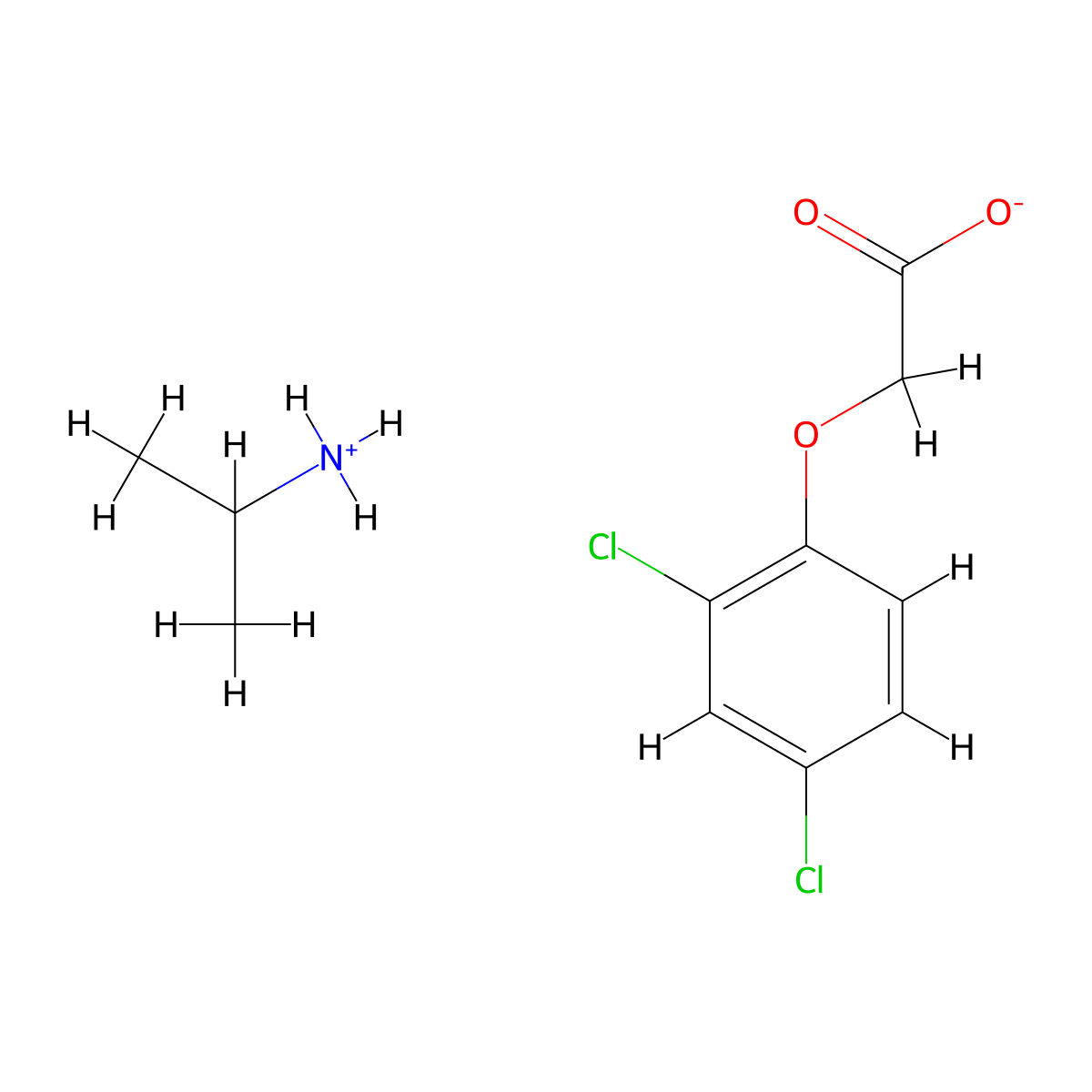 2,4-D-isopropylammonium molecular structure, CAS 5742-17-6