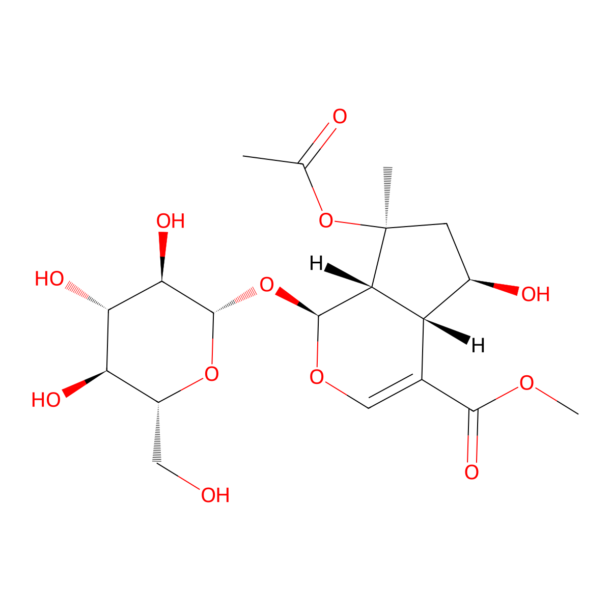 Barlerin molecular structure, CAS 57420-46-9