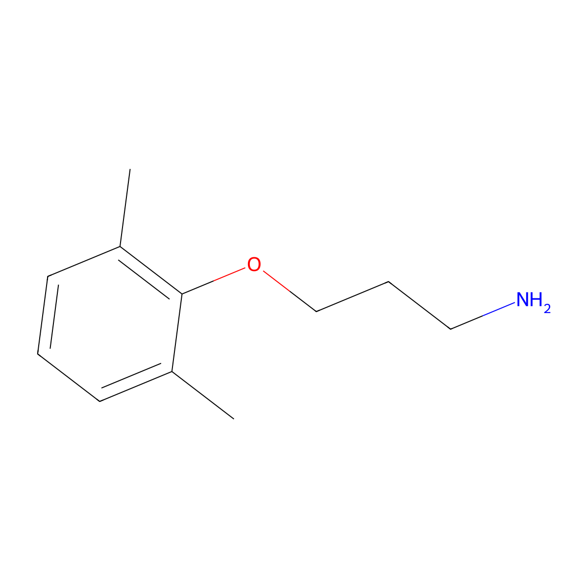3-(2,6-Dimethylphenoxy)propan-1-amine molecular structure, CAS 57420-88-9