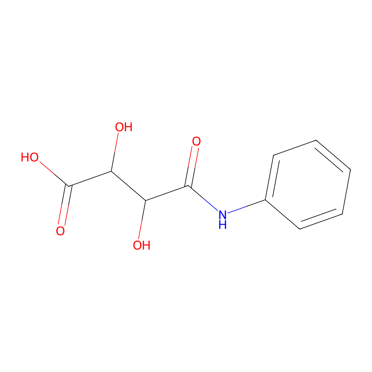 (2S,3S)-2,3-Dihydroxy-4-oxo-4-(phenylamino)butanoic acid molecular structure, CAS 57426-78-5