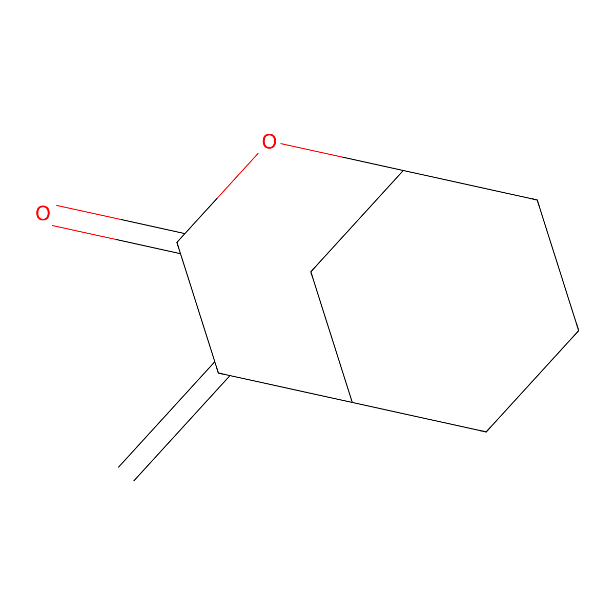 6-Methylidene-8-oxabicyclo[3.3.1]nonan-7-one molecular structure, CAS 57428-15-6