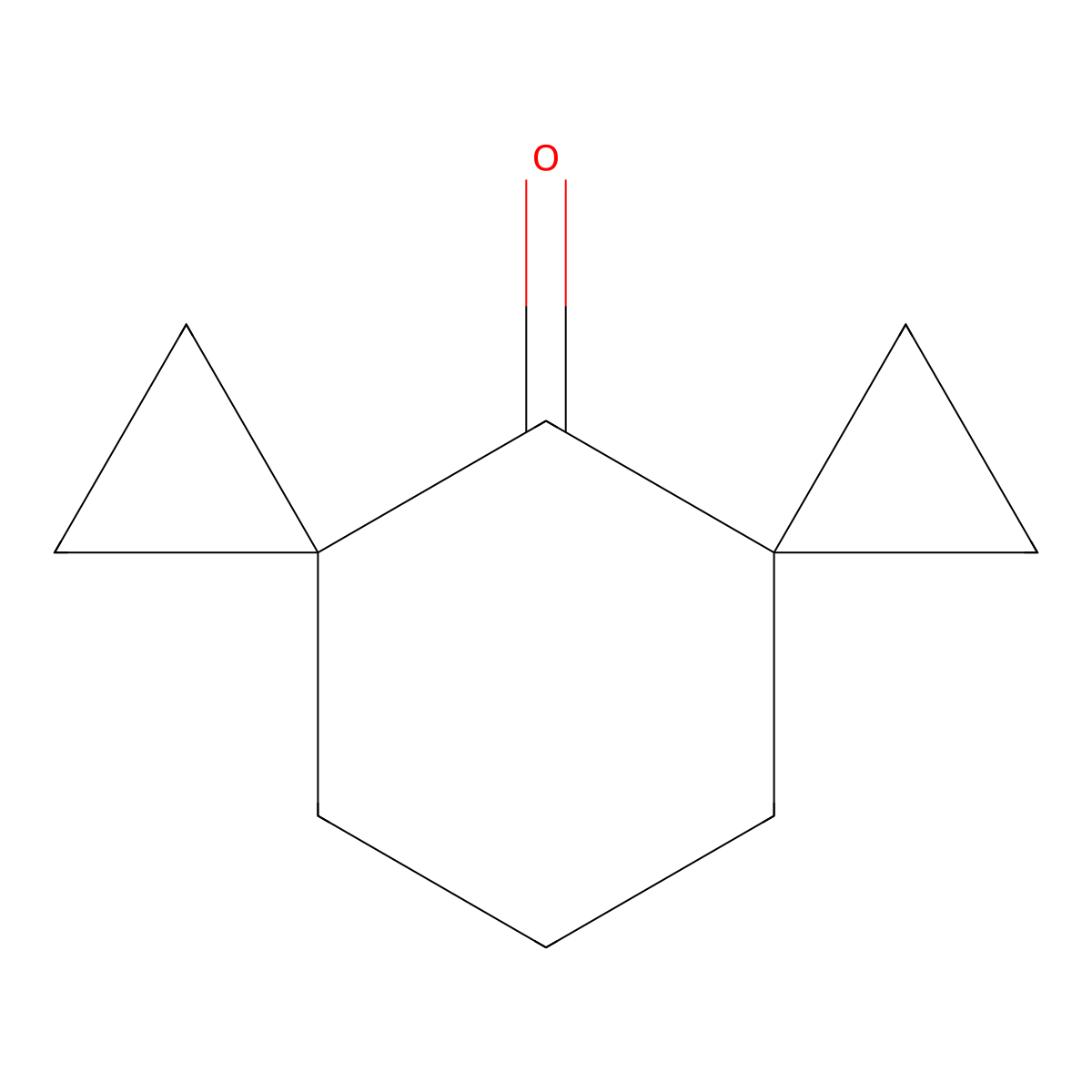 Dispiro[2.1.2^{5}.3^{3}]decan-4-one molecular structure, CAS 5743-83-9