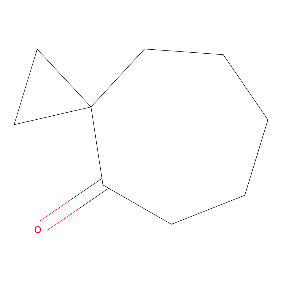 Spiro(2.6)nonan-4-one molecular structure, CAS 5743-85-1