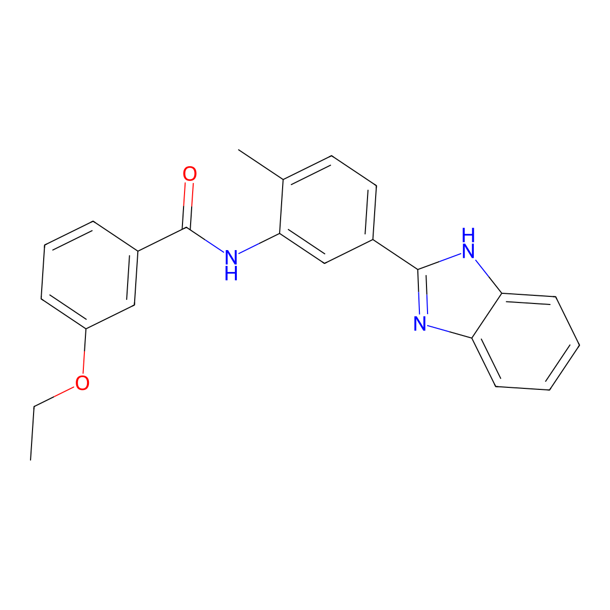 N-[5-(1H-benzimidazol-2-yl)-2-methylphenyl]-3-ethoxybenzamide molecular structure, CAS 5743-86-2