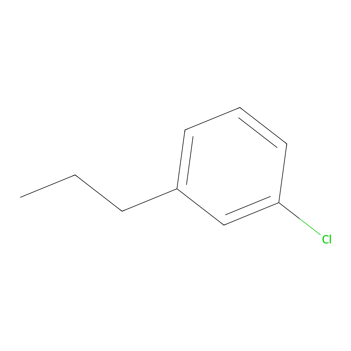 1-Chloro-3-propylbenzene molecular structure, CAS 57430-24-7