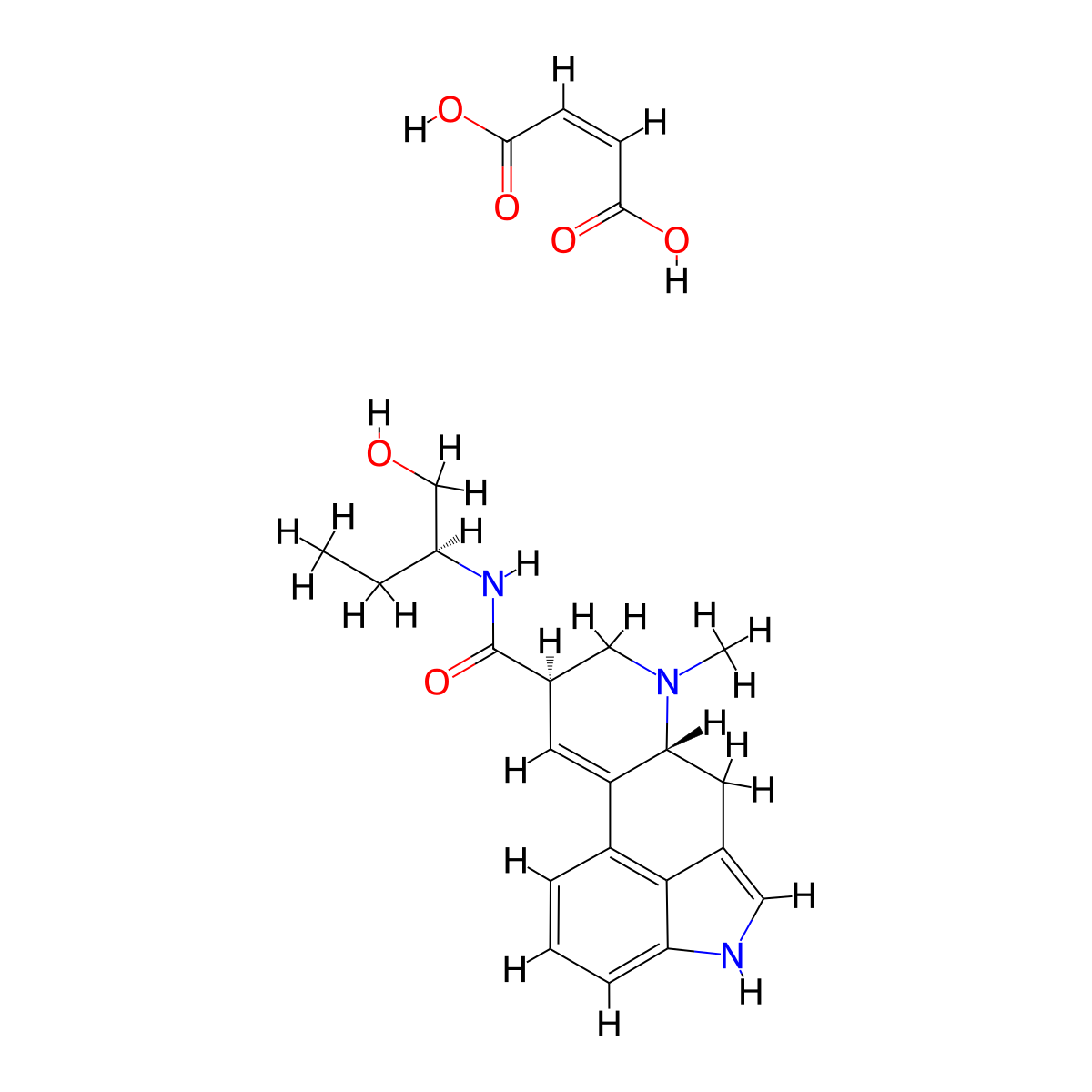 Methergine molecular structure, CAS 57432-61-8