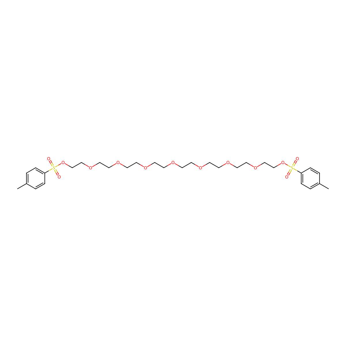 Octaethylene glycol di(p-toluenesulfonate) molecular structure, CAS 57436-38-1