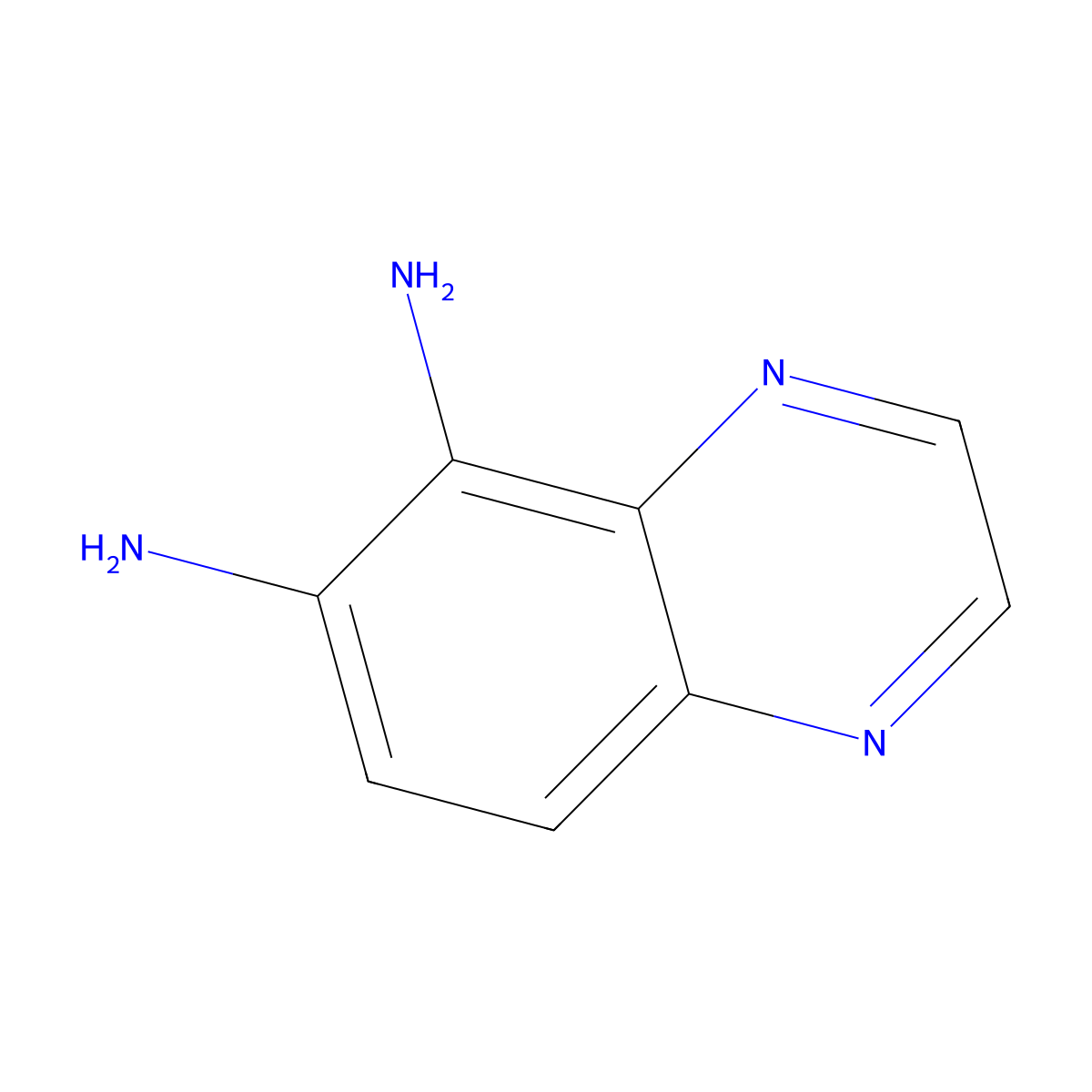 5,6-Quinoxalinediamine molecular structure, CAS 57436-95-0