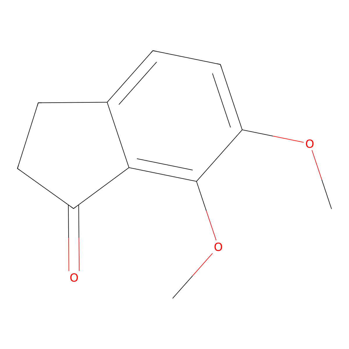 6,7-Dimethoxy-2,3-dihydro-1H-inden-1-one molecular structure, CAS 57441-74-4