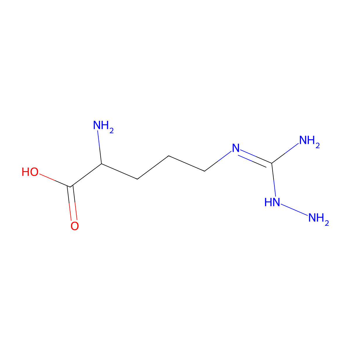 N(G)-Aminoarginine molecular structure, CAS 57444-72-1
