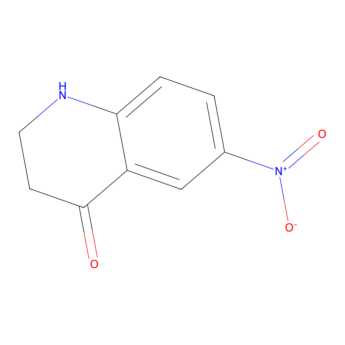 6-Nitro-1,2,3,4-tetrahydroquinolin-4-one molecular structure, CAS 57445-29-1