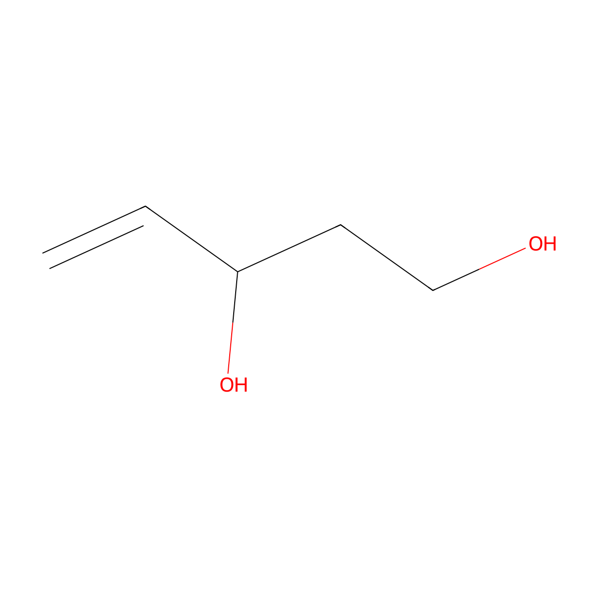 Pent-4-ene-1,3-diol molecular structure, CAS 57445-90-6