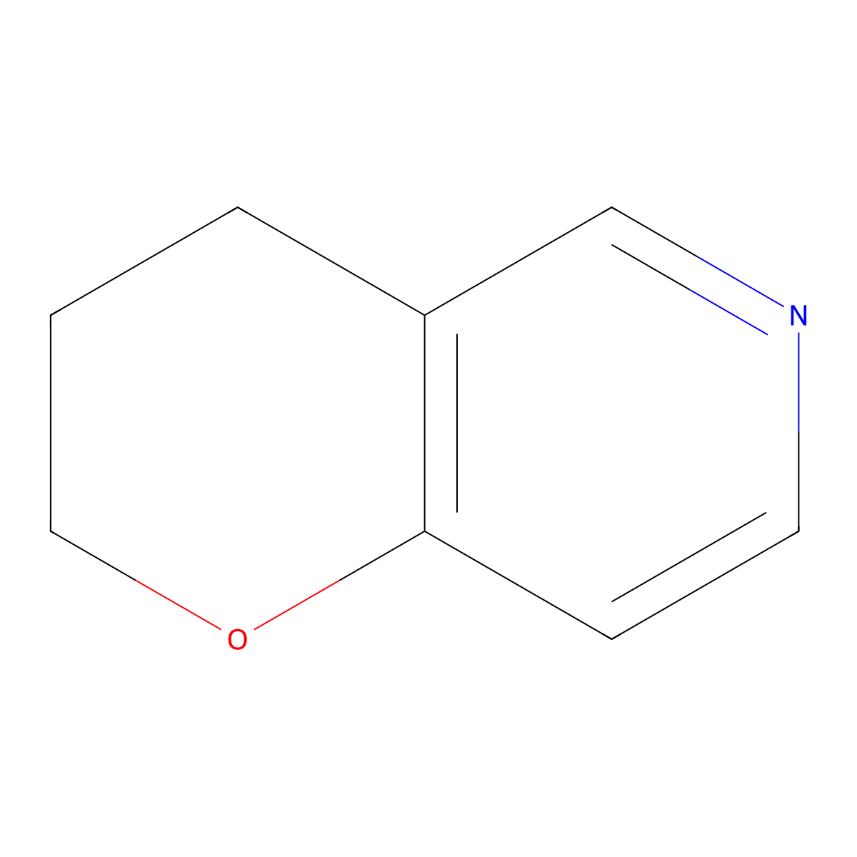 3,4-Dihydro-2H-pyrano[3,2-c]pyridine molecular structure, CAS 57446-02-3