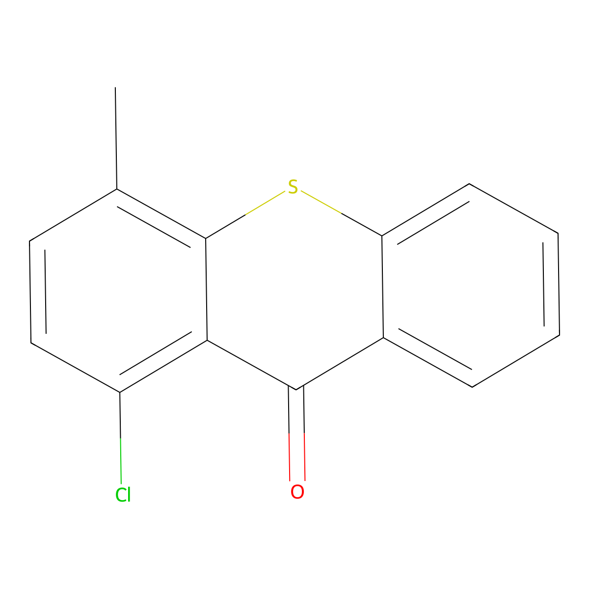 1-Chloro-4-methyldibenzo(b,e)thiin-10-one molecular structure, CAS 57450-55-2