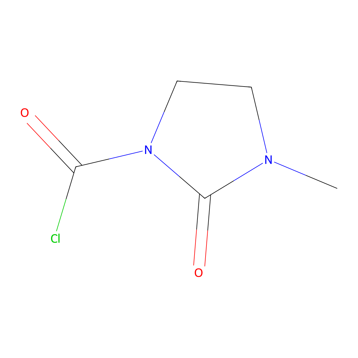 3-Methyl-2-oxoimidazolidine-1-carbonyl chloride molecular structure, CAS 57451-84-0