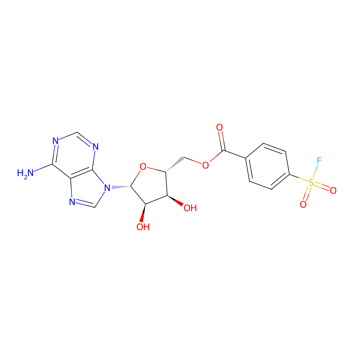 5'-(Sulfonylbenzoyl)adenosine molecular structure, CAS 57454-44-1