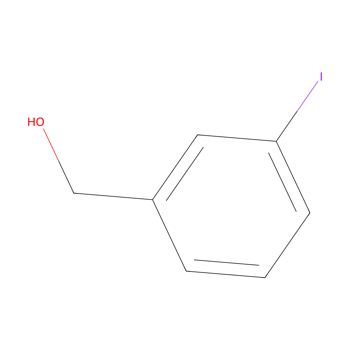 3-Iodobenzyl alcohol molecular structure, CAS 57455-06-8