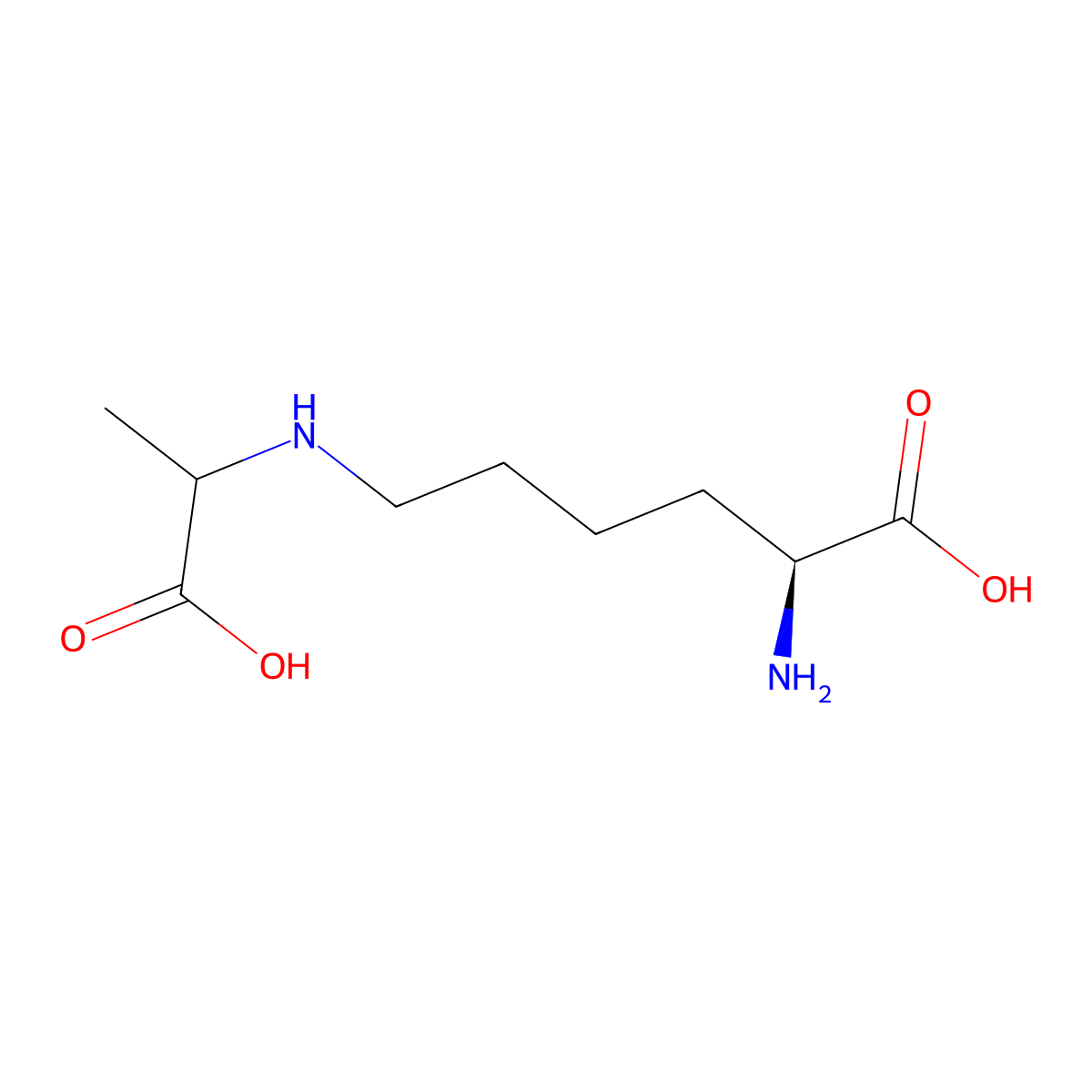 N(6)-(1-Carboxyethyl)Lysine molecular structure, CAS 5746-03-2