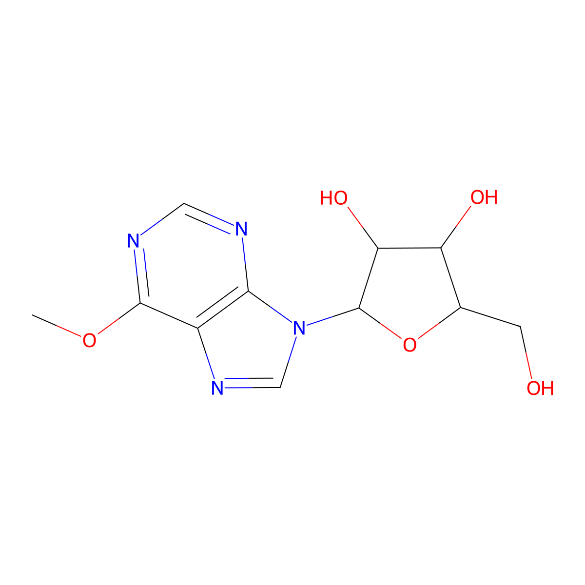 6-O-Methylinosine molecular structure, CAS 5746-29-2