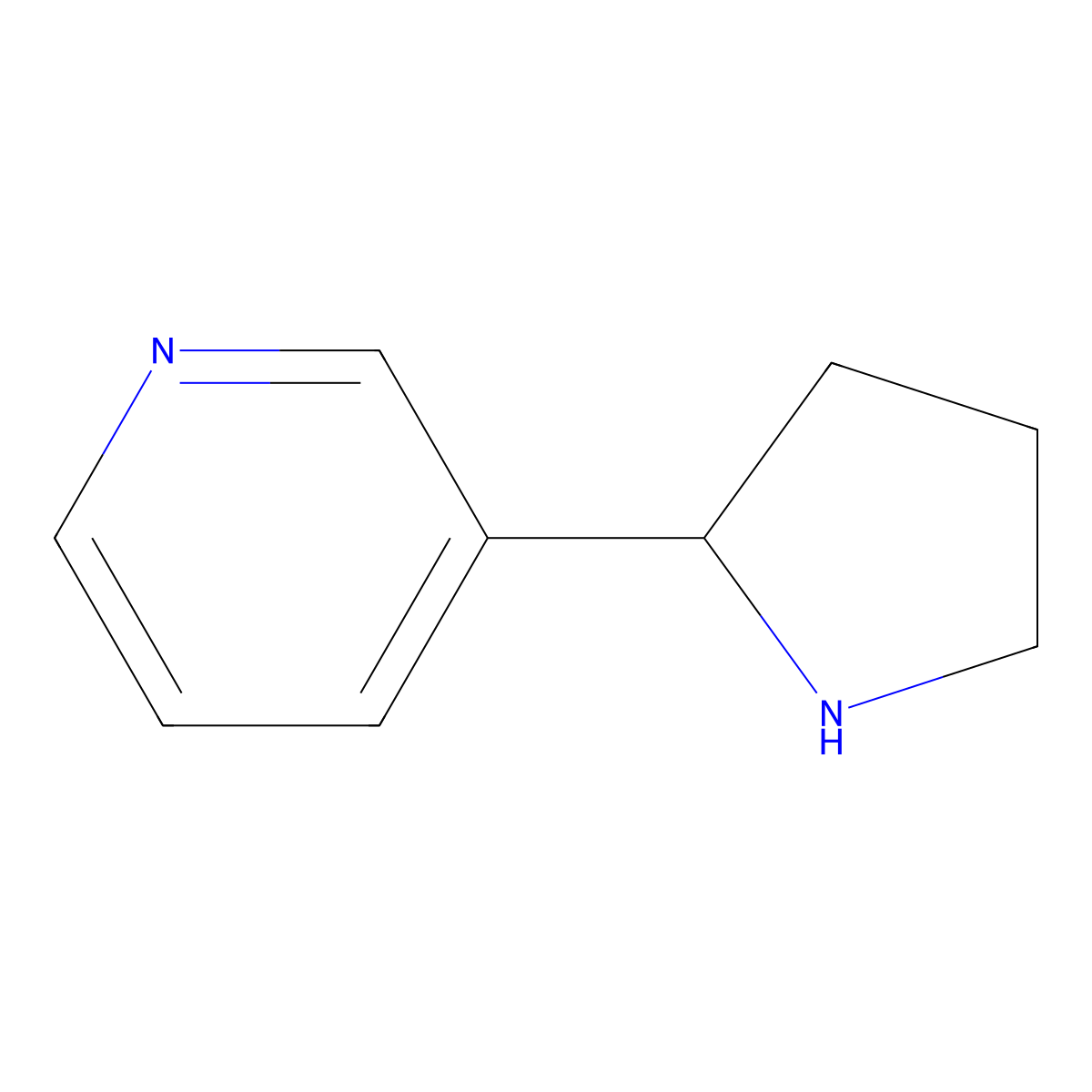 3-(Pyrrolidin-2-yl)pyridine molecular structure, CAS 5746-86-1