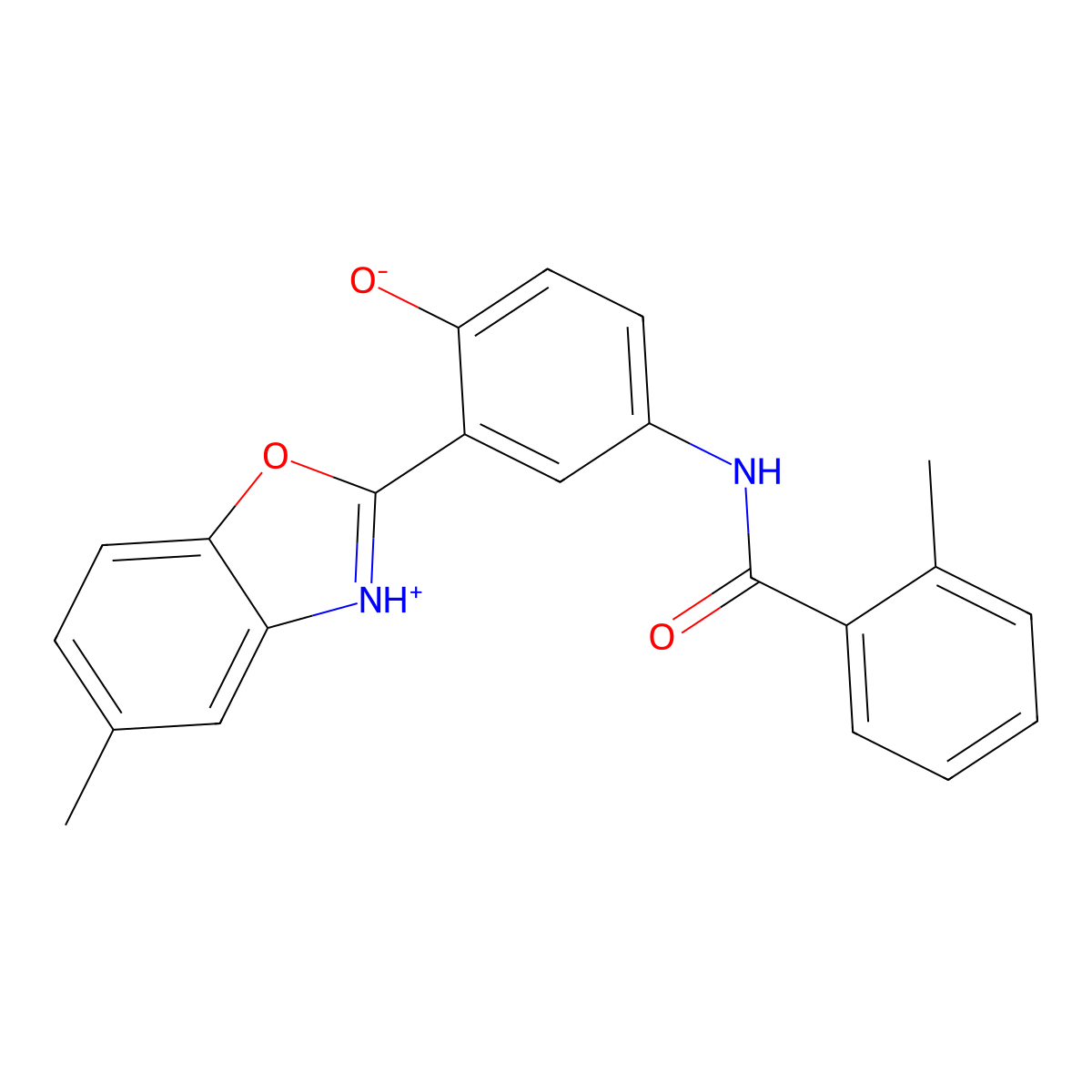 N-[4-hydroxy-3-(5-methyl-1,3-benzoxazol-2-yl)phenyl]-2-methylbenzamide molecular structure, CAS 5746-87-2