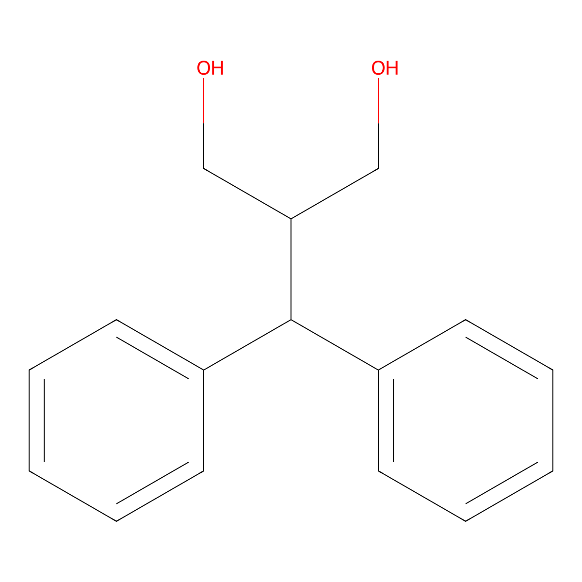 2-(Diphenylmethyl)propane-1,3-diol molecular structure, CAS 5746-97-4