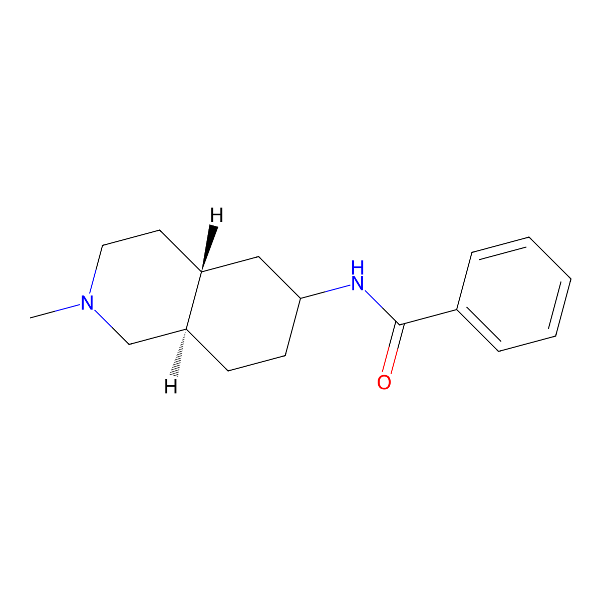 Benzamide, N-(decahydro-2-methylisoquinolin-6-yl)-, (E)- molecular structure, CAS 57464-28-5