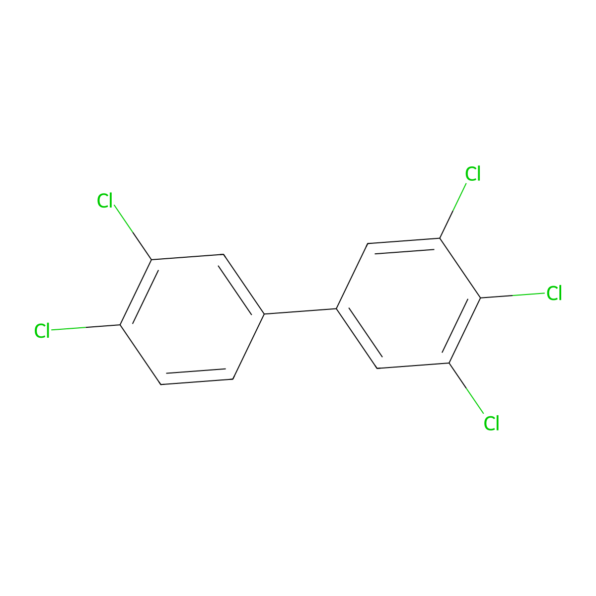 Pcb 126 molecular structure, CAS 57465-28-8