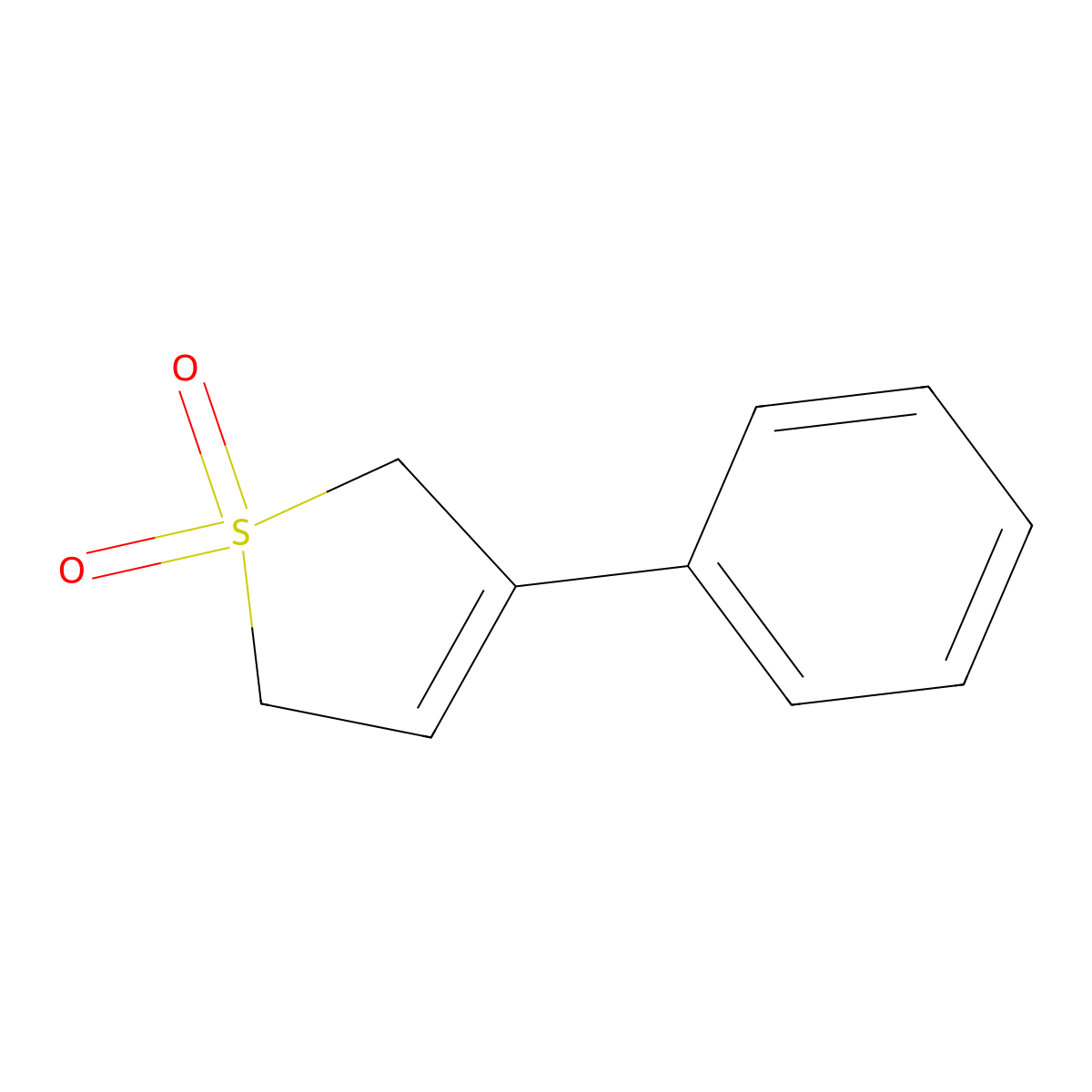 3-Phenyl-2,5-dihydrothiophene 1,1-dioxide molecular structure, CAS 57465-40-4