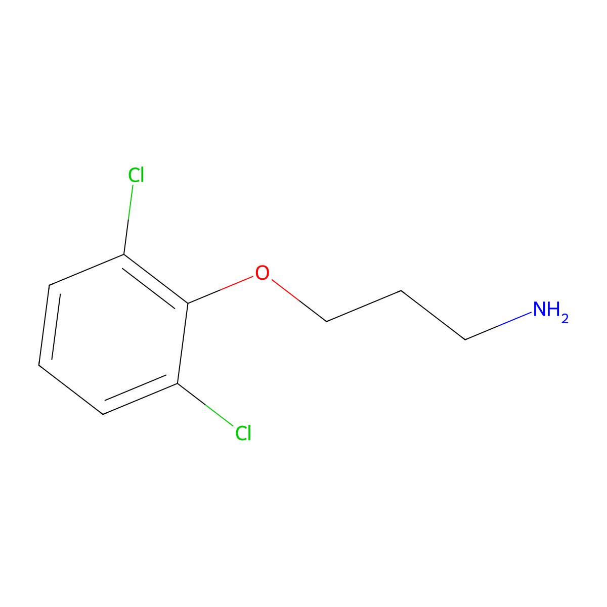 3-(2,6-Dichlorophenoxy)propan-1-amine molecular structure, CAS 57465-87-9