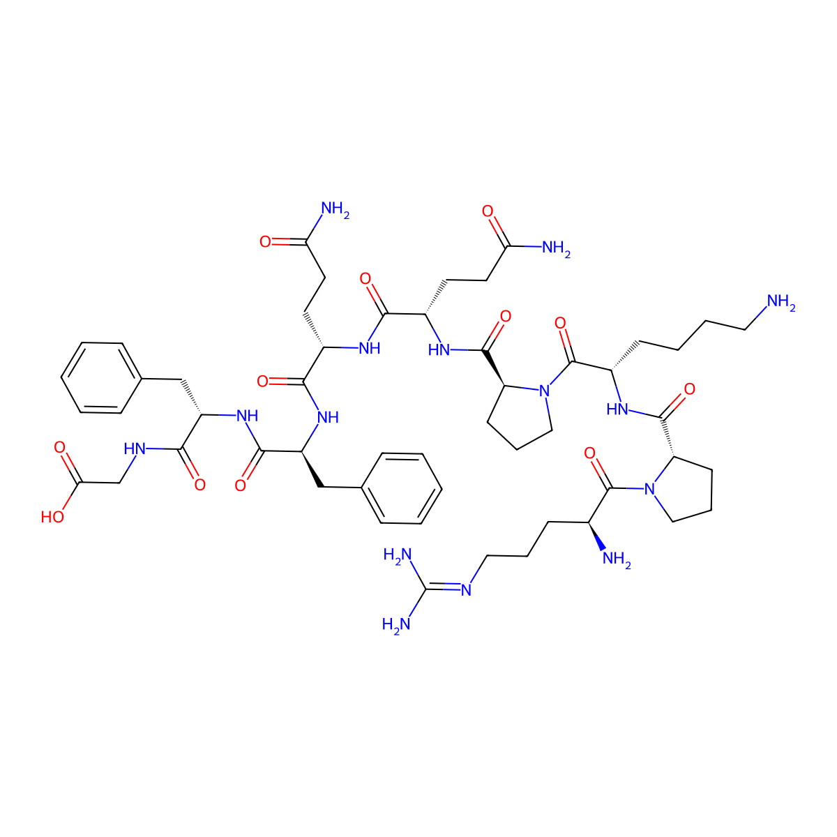 Substance P (1-9) molecular structure, CAS 57468-17-4