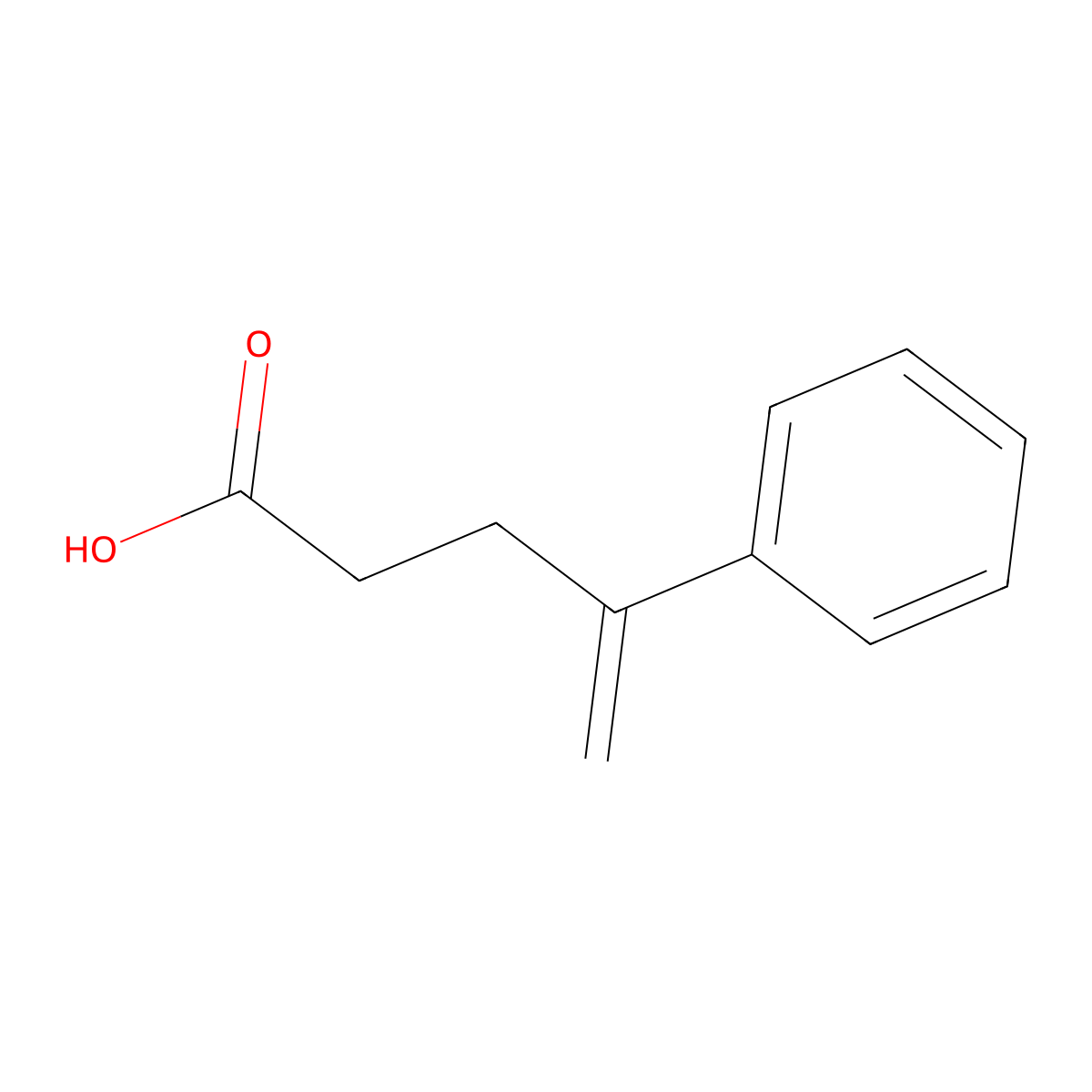 4-Phenyl-4-pentenoic acid molecular structure, CAS 5747-06-8