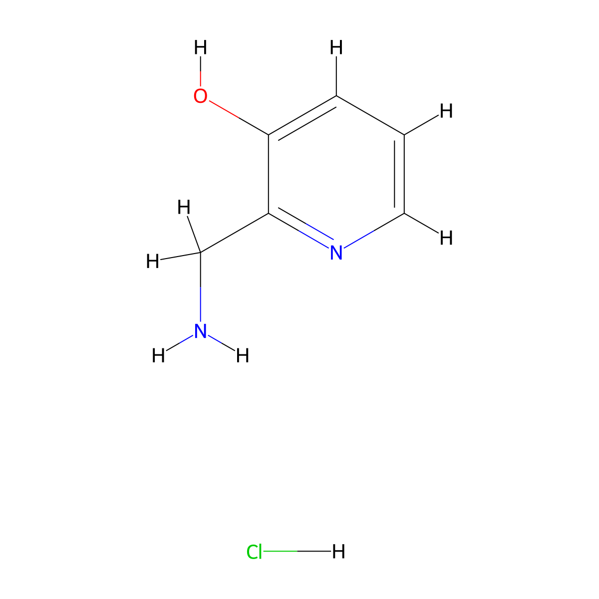 2-(Aminomethyl)pyridin-3-ol hydrochloride molecular structure, CAS 574705-02-5
