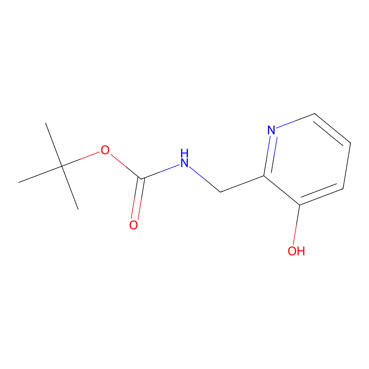 tert-butyl N-[(3-hydroxypyridin-2-yl)methyl]carbamate molecular structure, CAS 574705-03-6
