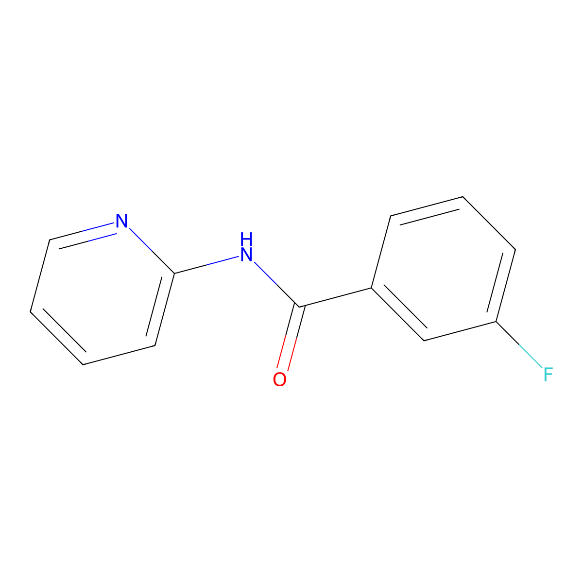 3-Fluoro-N-(pyridin-2-YL)benzamide molecular structure, CAS 574713-29-4
