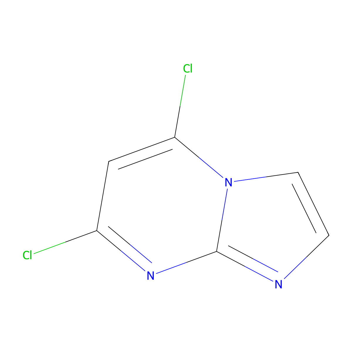 5,7-Dichloroimidazo(1,2-a)pyrimidine molecular structure, CAS 57473-32-2