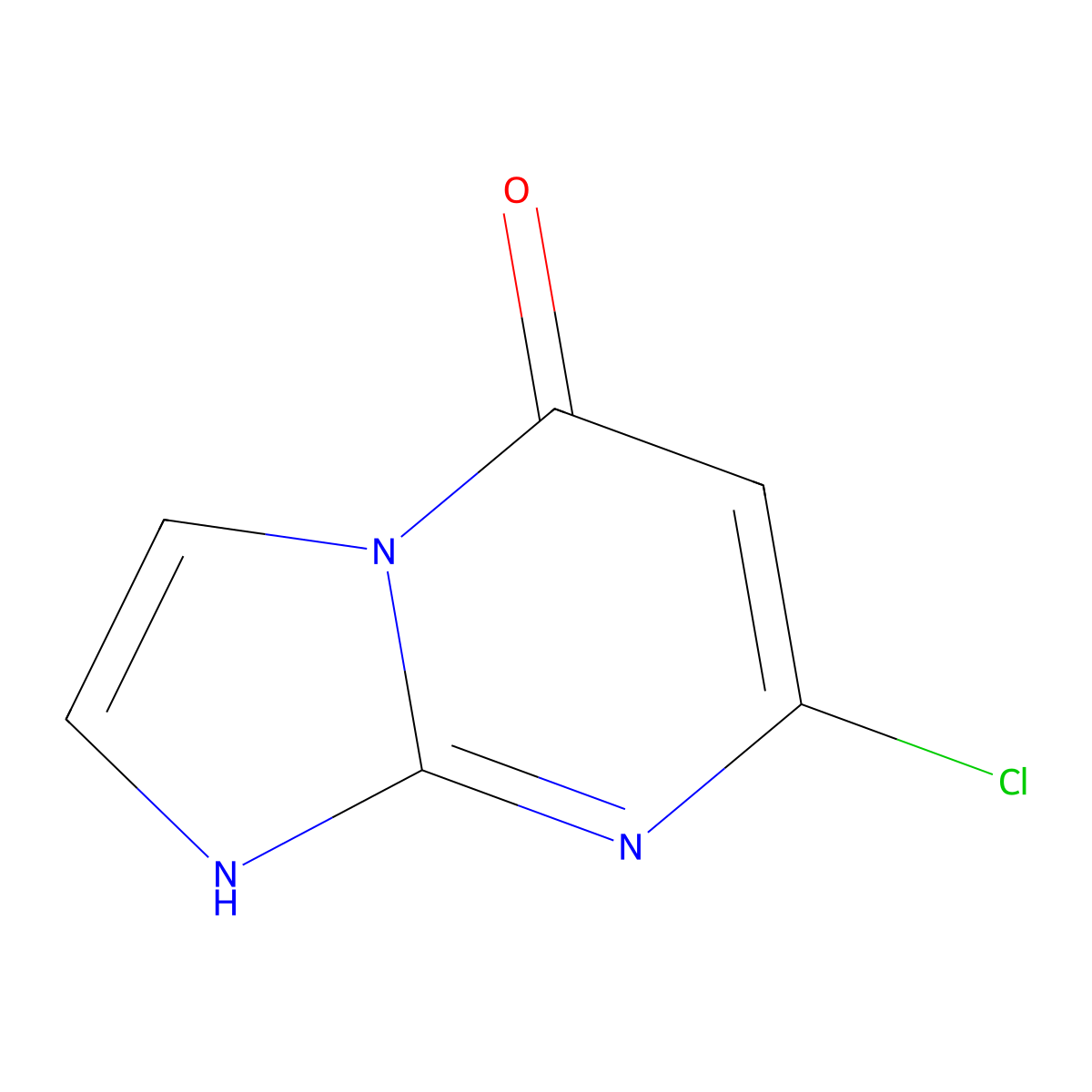 7-Chloroimidazo[1,2-a]pyrimidin-5(1H)-one molecular structure, CAS 57473-33-3