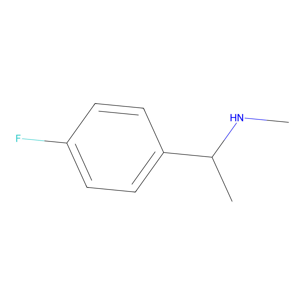 (1-(4-Fluorophenyl)ethyl)(methyl)amine molecular structure, CAS 574731-02-5