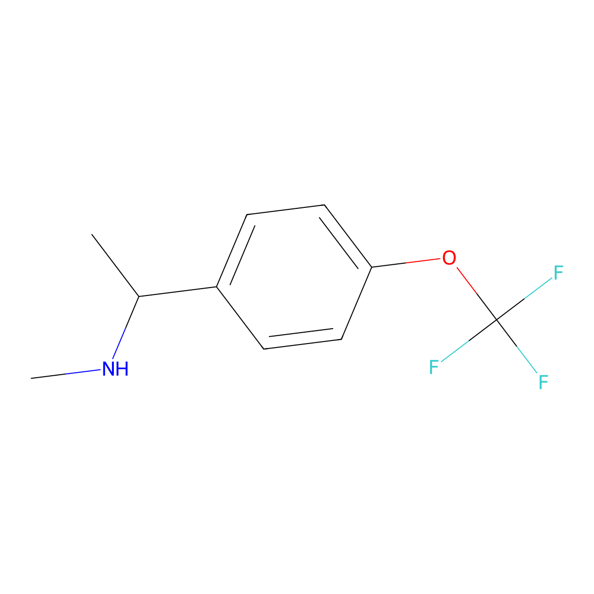N-methyl-1-[4-(trifluoromethoxy)phenyl]ethanamine molecular structure, CAS 574731-10-5