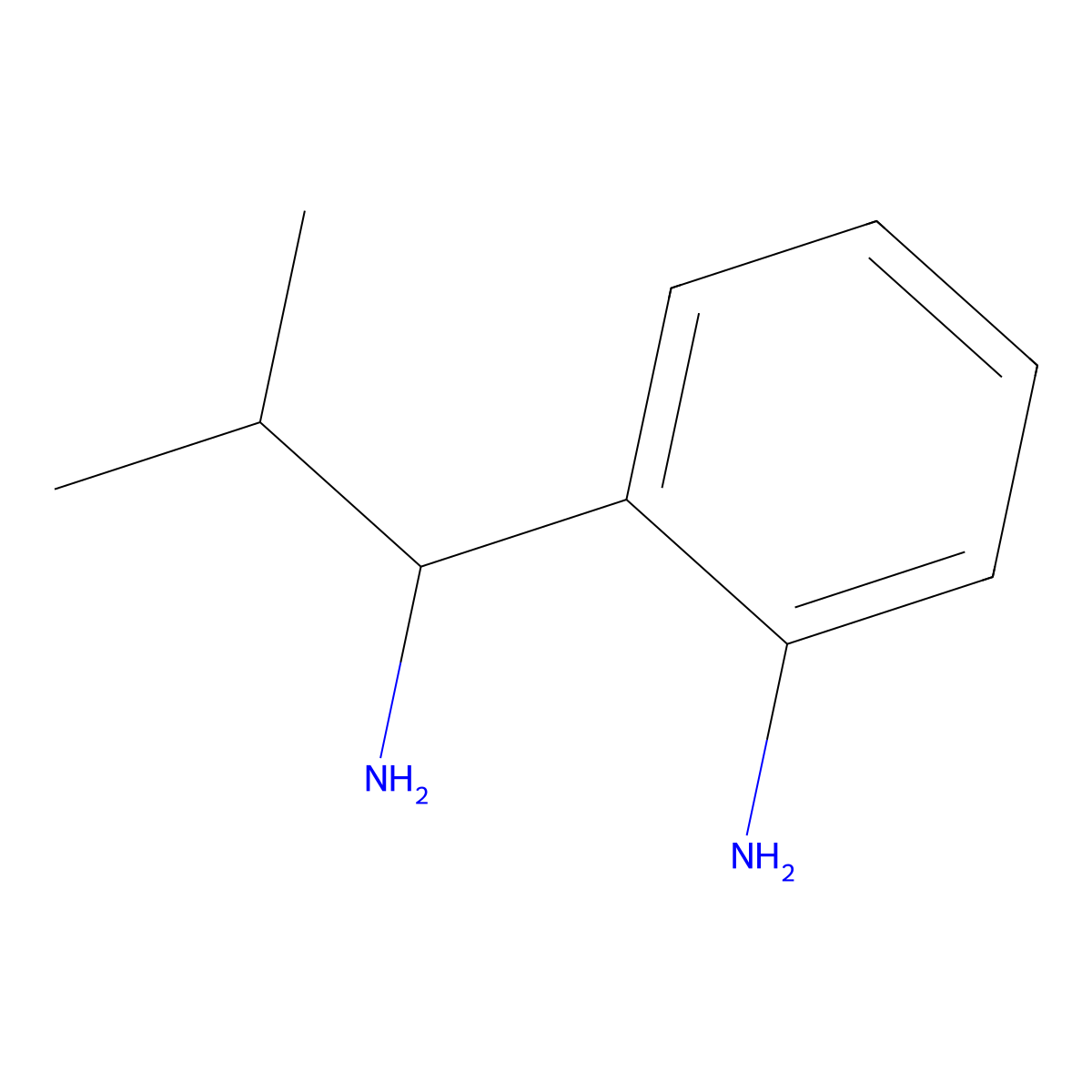 2-(1-Amino-2-methylpropyl)aniline molecular structure, CAS 574739-92-7