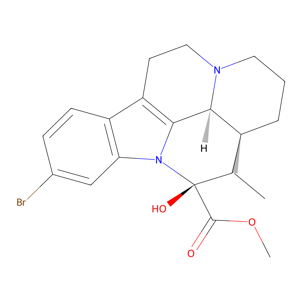 Brovincamine molecular structure, CAS 57475-17-9